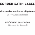 PPLR_HIDDEN_PRODUCT Reorder Previous Label Design - SATIN