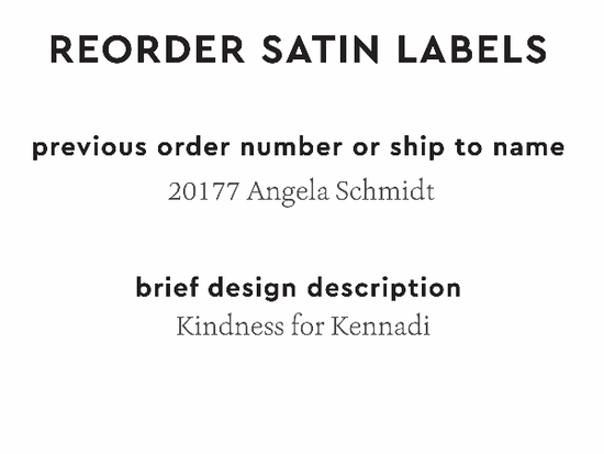 PPLR_HIDDEN_PRODUCT Reorder Previous Label Design - SATIN