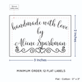 PPLR_HIDDEN_PRODUCT Double Heart Border (2"x3" Cotton - 12 labels/set)