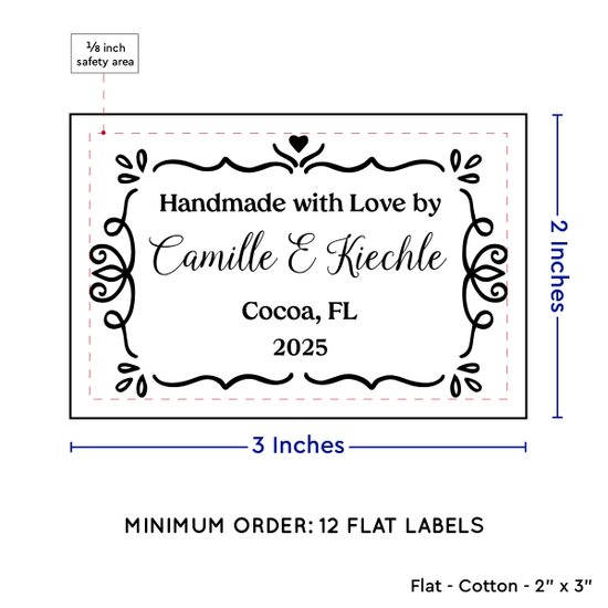 PPLR_HIDDEN_PRODUCT Swirl Accent Border (2"x3" Cotton - 12 labels/set)