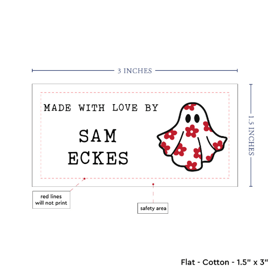 PPLR_HIDDEN_PRODUCT Spooky Flower Ghost (1.5"x3"-Cotton)