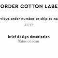 PPLR_HIDDEN_PRODUCT Reorder Previous Label Design - COTTON