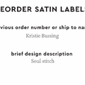 PPLR_HIDDEN_PRODUCT Reorder Previous Label Design - SATIN