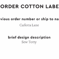 PPLR_HIDDEN_PRODUCT Reorder Previous Label Design - COTTON