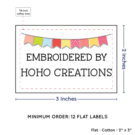 PPLR_HIDDEN_PRODUCT Colorful Banner (2"x3" Cotton - 12 labels/set)