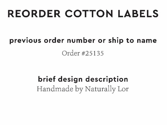 PPLR_HIDDEN_PRODUCT Reorder Previous Label Design - COTTON