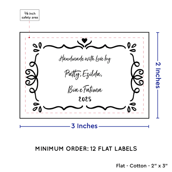 PPLR_HIDDEN_PRODUCT Swirl Accent Border (2"x3" Cotton - 12 labels/set)