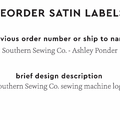 PPLR_HIDDEN_PRODUCT Reorder Previous Label Design - SATIN
