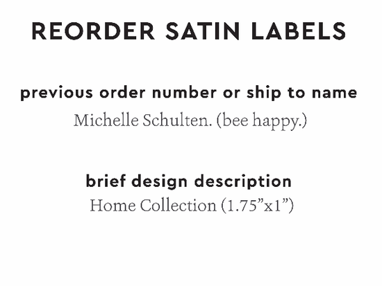 PPLR_HIDDEN_PRODUCT Reorder Previous Label Design - SATIN
