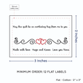 PPLR_HIDDEN_PRODUCT Double Heart Quote (2"x3" Cotton - 12 labels/set)