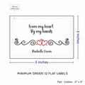 PPLR_HIDDEN_PRODUCT Double Heart Quote (2"x3" Cotton - 12 labels/set)