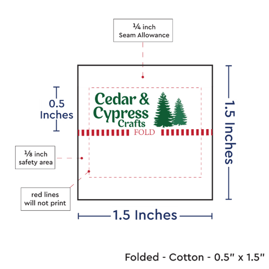 PPLR_HIDDEN_PRODUCT Print Your Logo or Image on FOLDED Cotton Tags