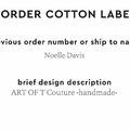 PPLR_HIDDEN_PRODUCT Reorder Previous Label Design - COTTON