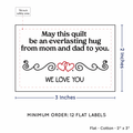 PPLR_HIDDEN_PRODUCT Double Heart Quote (2"x3" Cotton - 12 labels/set)