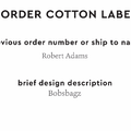 PPLR_HIDDEN_PRODUCT Reorder Previous Label Design - COTTON