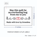 PPLR_HIDDEN_PRODUCT Double Heart Quote (2"x3" Cotton - 12 labels/set)