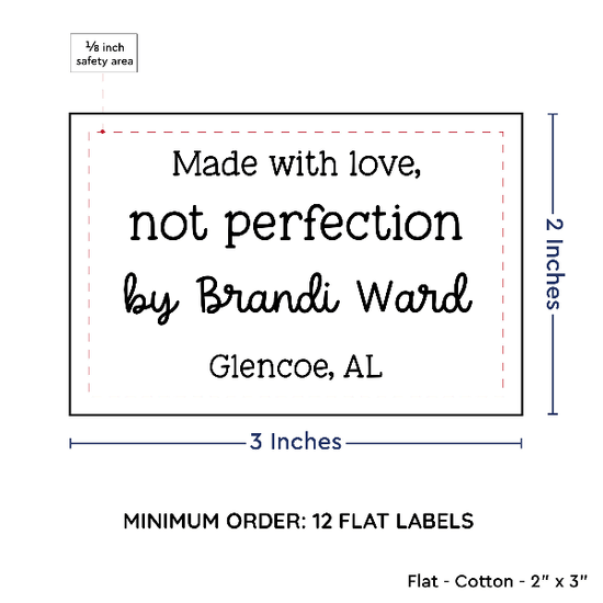 PPLR_HIDDEN_PRODUCT Large Text Only Label (2"x3"-Cotton)