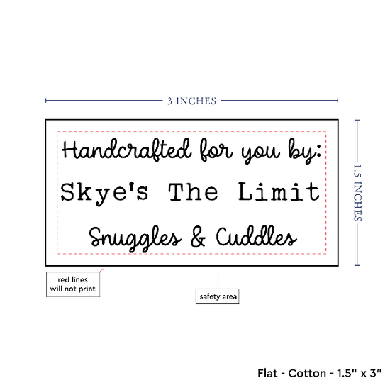 PPLR_HIDDEN_PRODUCT Text Only Medium Large Label (1.5"x3"-Cotton)