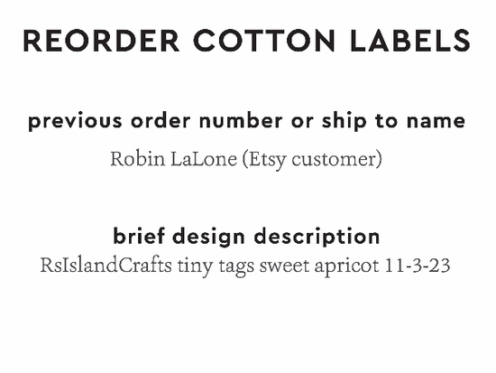 PPLR_HIDDEN_PRODUCT Reorder Previous Label Design - COTTON
