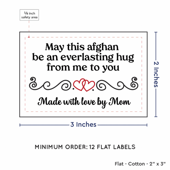 PPLR_HIDDEN_PRODUCT Double Heart Quote (2"x3" Cotton - 12 labels/set)