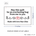 PPLR_HIDDEN_PRODUCT Double Heart Quote (2"x3" Cotton - 12 labels/set)