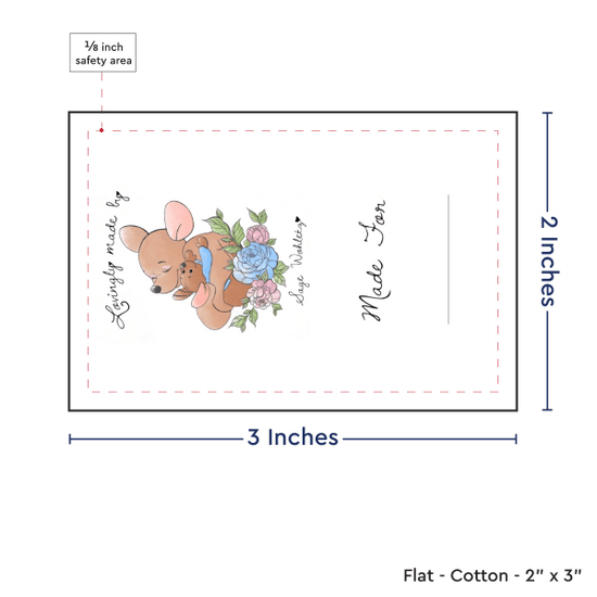 PPLR_HIDDEN_PRODUCT Print your Logo or Image on FLAT Cotton Tags
