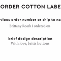 PPLR_HIDDEN_PRODUCT Reorder Previous Label Design - COTTON