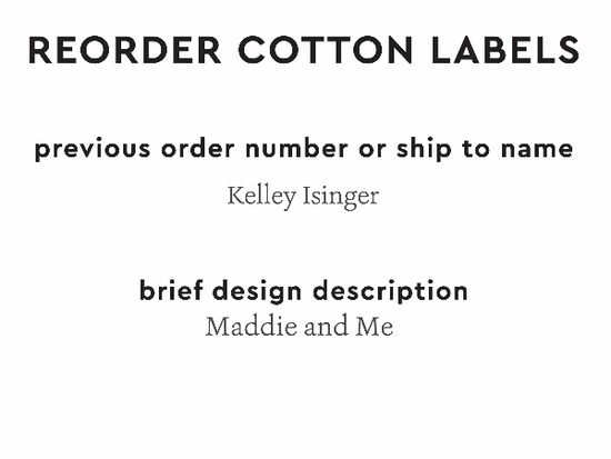 PPLR_HIDDEN_PRODUCT Reorder Previous Label Design - COTTON
