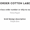 PPLR_HIDDEN_PRODUCT Reorder Previous Label Design - COTTON