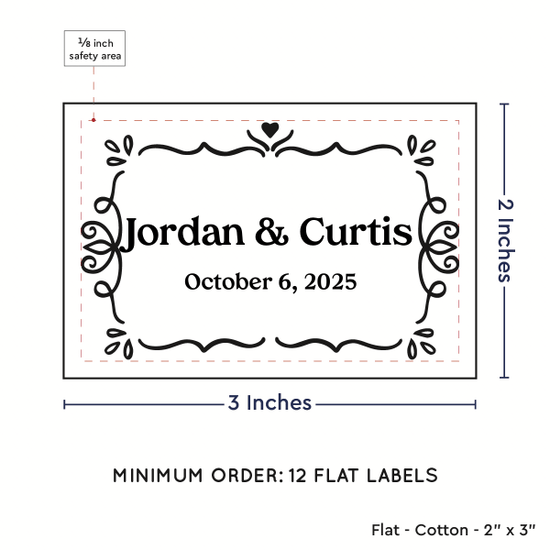 PPLR_HIDDEN_PRODUCT Swirl Accent Border (2"x3" Cotton - 12 labels/set)