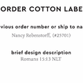 PPLR_HIDDEN_PRODUCT Reorder Previous Label Design - COTTON