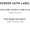 PPLR_HIDDEN_PRODUCT Reorder Previous Label Design - SATIN
