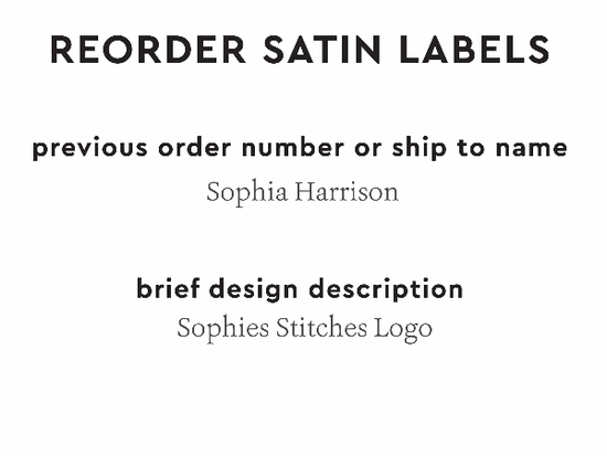 PPLR_HIDDEN_PRODUCT Reorder Previous Label Design - SATIN