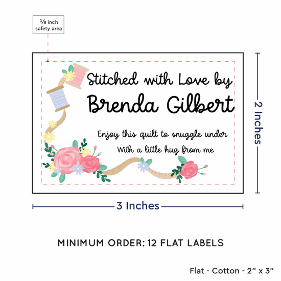 PPLR_HIDDEN_PRODUCT Thread and Flowers (2"x3" Cotton - 12 labels/set)
