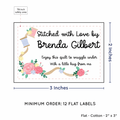 PPLR_HIDDEN_PRODUCT Thread and Flowers (2"x3" Cotton - 12 labels/set)