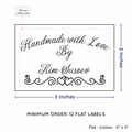 PPLR_HIDDEN_PRODUCT Double Heart Border (2"x3" Cotton - 12 labels/set)
