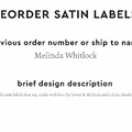 PPLR_HIDDEN_PRODUCT Reorder Previous Label Design - SATIN