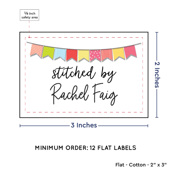 PPLR_HIDDEN_PRODUCT Colorful Banner (2"x3" Cotton - 12 labels/set)