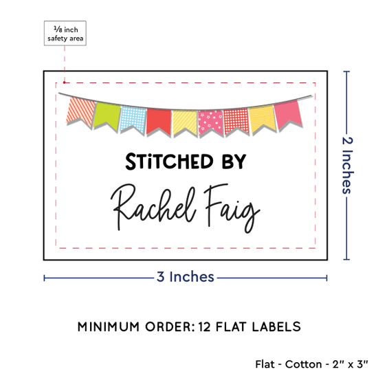 PPLR_HIDDEN_PRODUCT Colorful Banner (2"x3" Cotton - 12 labels/set)