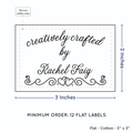 PPLR_HIDDEN_PRODUCT Double Heart Border (2"x3" Cotton - 12 labels/set)