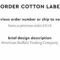 PPLR_HIDDEN_PRODUCT Reorder Previous Label Design - COTTON