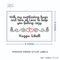 PPLR_HIDDEN_PRODUCT Double Heart Quote (2"x3" Cotton - 12 labels/set)