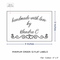 PPLR_HIDDEN_PRODUCT Double Heart Border (2"x3" Cotton - 12 labels/set)