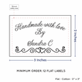 PPLR_HIDDEN_PRODUCT Double Heart Border (2"x3" Cotton - 12 labels/set)
