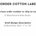 PPLR_HIDDEN_PRODUCT Reorder Previous Label Design - COTTON