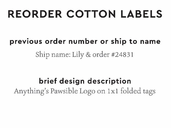 PPLR_HIDDEN_PRODUCT Reorder Previous Label Design - COTTON