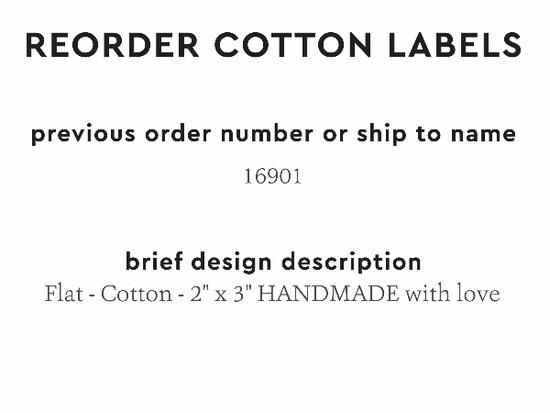 PPLR_HIDDEN_PRODUCT Reorder Previous Label Design - COTTON