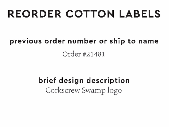 PPLR_HIDDEN_PRODUCT Reorder Previous Label Design - COTTON