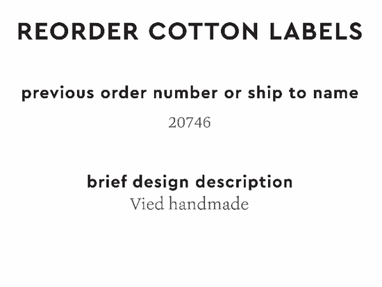 PPLR_HIDDEN_PRODUCT Reorder Previous Label Design - COTTON