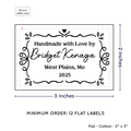 PPLR_HIDDEN_PRODUCT Swirl Accent Border (2"x3" Cotton - 12 labels/set)